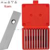 HUOTO 1/8" Imperial Parallel Risers, 10 Pairs - Equal Height Blocks for Milling Machine Vise Tool