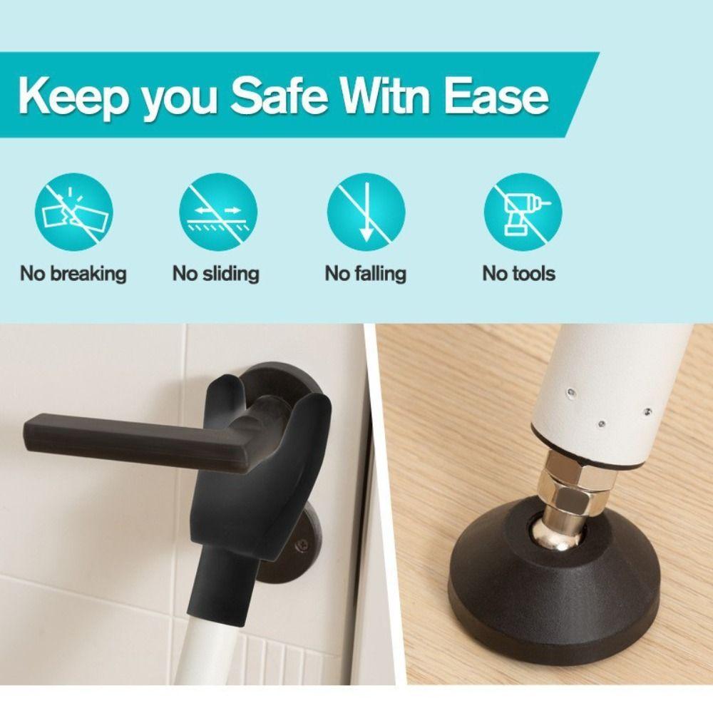 Adjustable Security Door Jammer Heavy Duty Door Stopper Anti-Theft Bar  Window Security