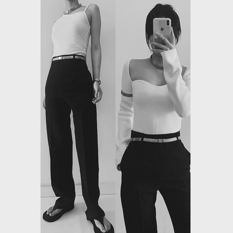 Retro Fütüristik Unisex Paslanmaz Çelik Gövde Zincir Kemer