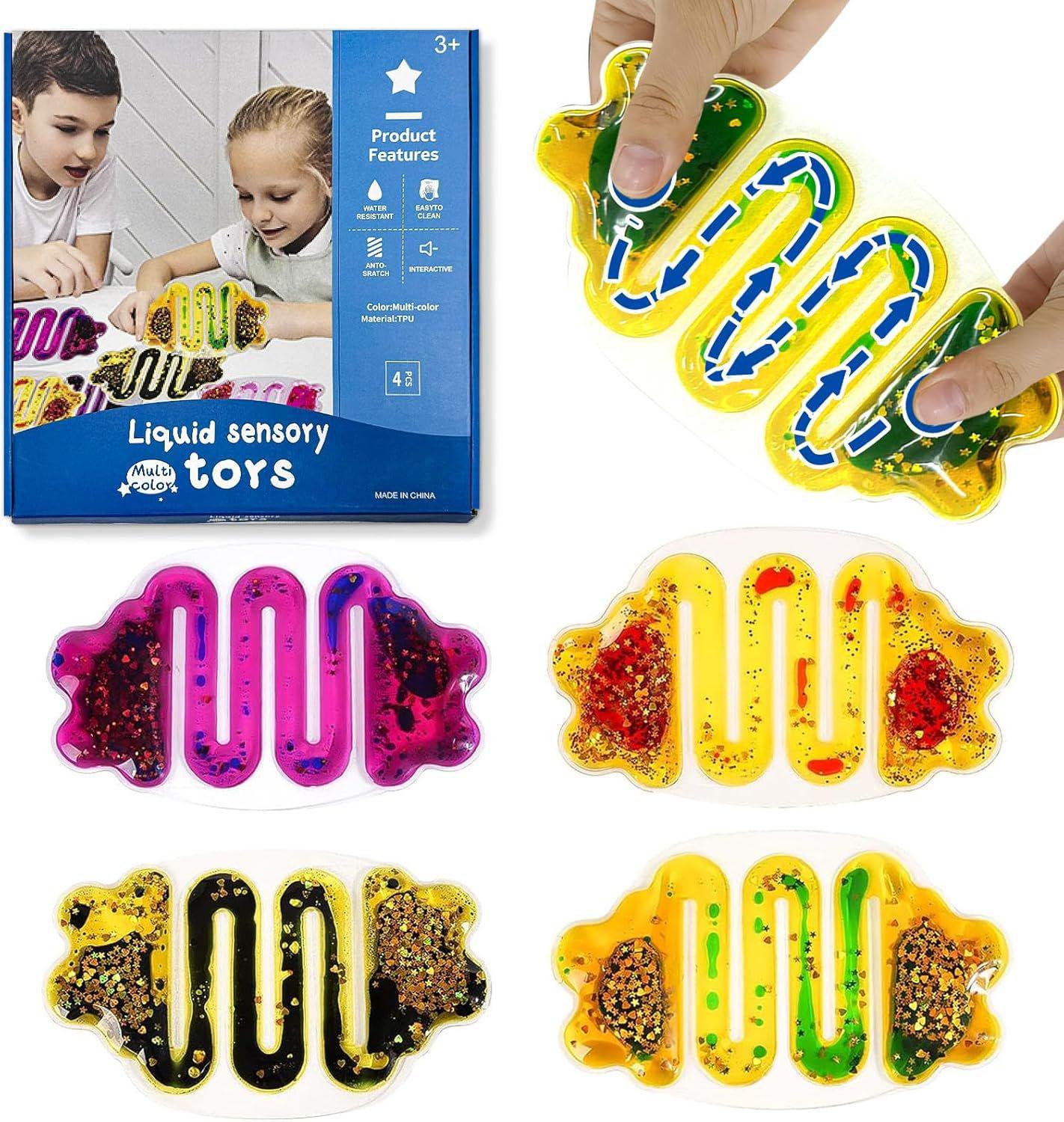 

Hot-Selling Two-Color Glitter Liquid Sensory Toy: Pinch and Squeeze to Relieve Stress