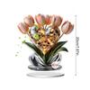 1Set Delicate Patterns Warm Atmosphere 2D Flat Mother's Day Ornament Living Rooms Acrylic Decorative Grateful Holiday Gifts