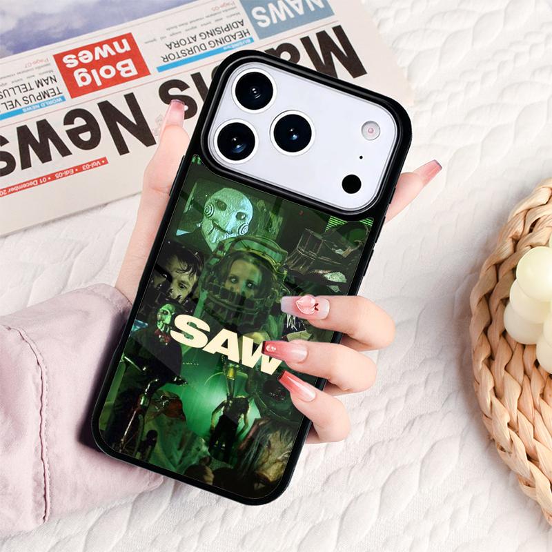 Saw Jigsaw Puppet Phone Case For IPhone 17 16e 15 14 13 12 11 Pro Max Air Mini Soft Protective Cover iPhone 13