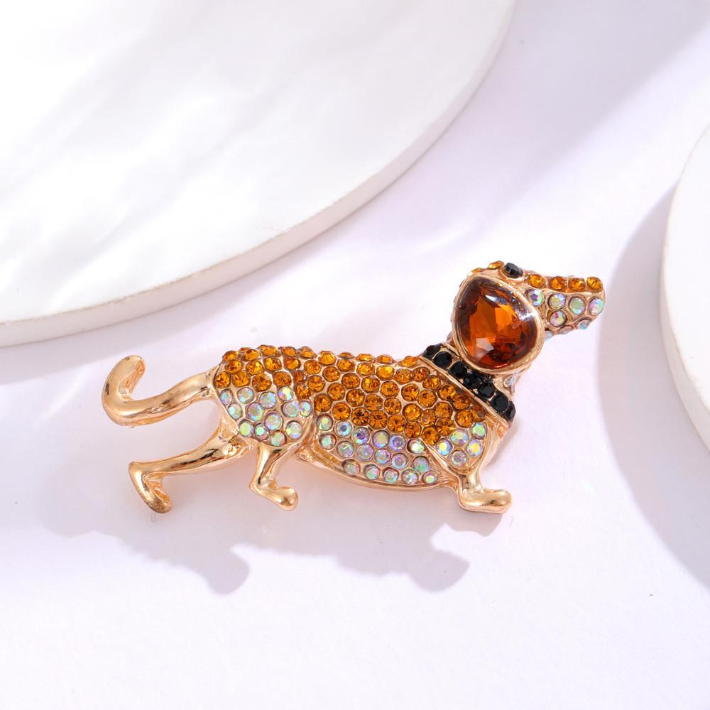 Animal Pet Dog Brooch Zinc Alloy Elegant Jewelry For Men And Women