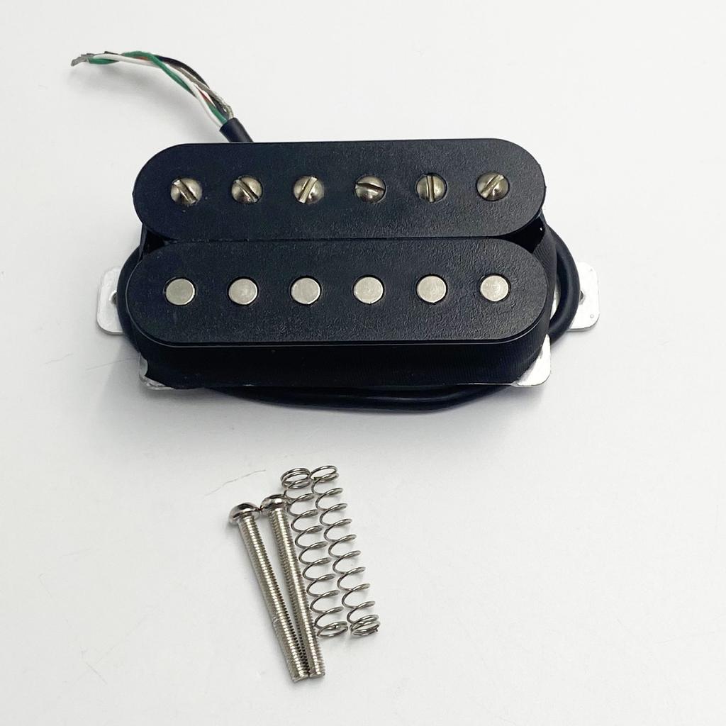 Micro Doublebobinage Guitare Électrique Série 5 Aluminium-Nickel-Cobalt 4 Conducteurs Doublebobinage Noir 50 mm × 52 mm