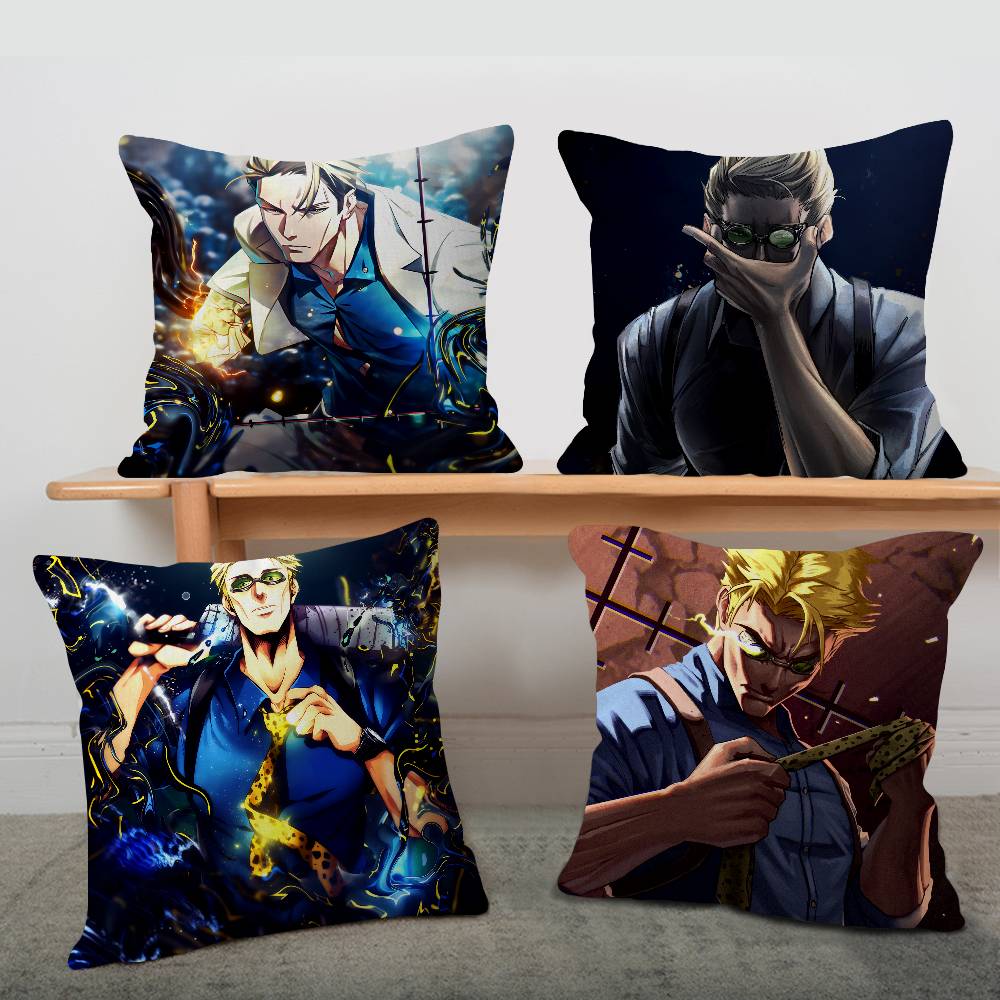 Anime Figure Nanami Kento Cushion Cover Car Throw Pillow Case For Sofa Car Christmas Gift 40x40cm 45x45cm