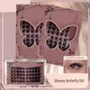 Melancholy Butterfly: J Curl Outer Corner Elongating False Eyelashes - Butterfly Series