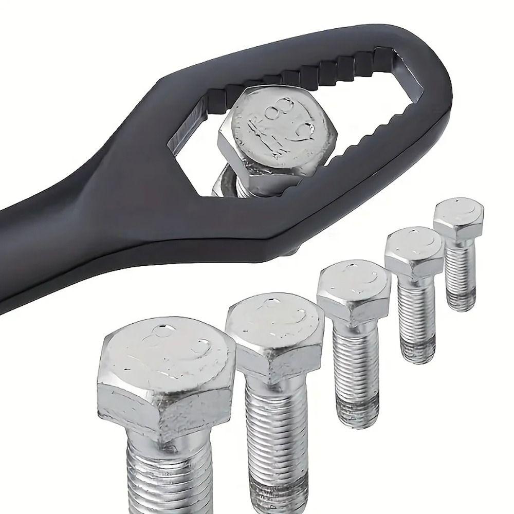 1Pcs Adjustable Double-Head Wrench Thickened Self-tightening Torx Spanner Bicycle Car
