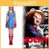 Childs Play Chucky Halloween Costume Dress With Polyester Material For Adults And Kids