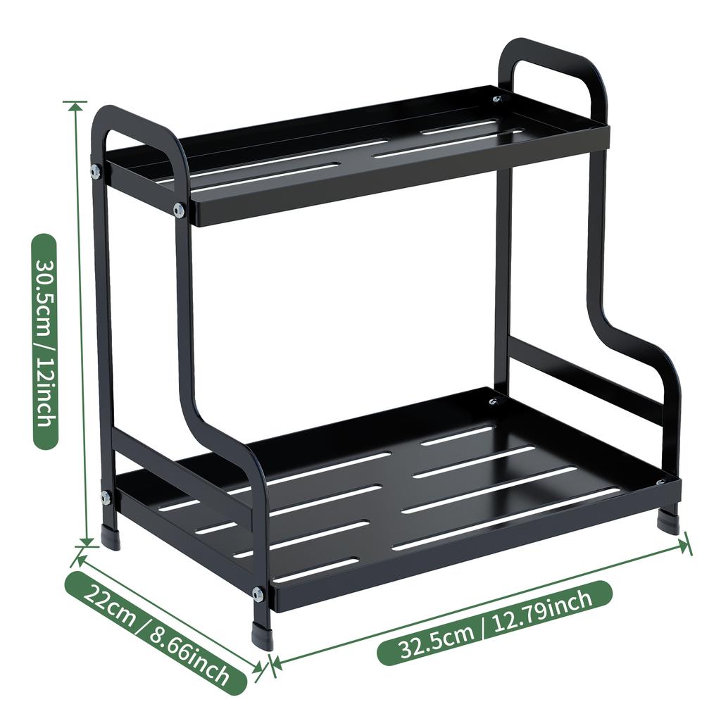 Flat Iron H-Shaped Multifunctional Storage Rack