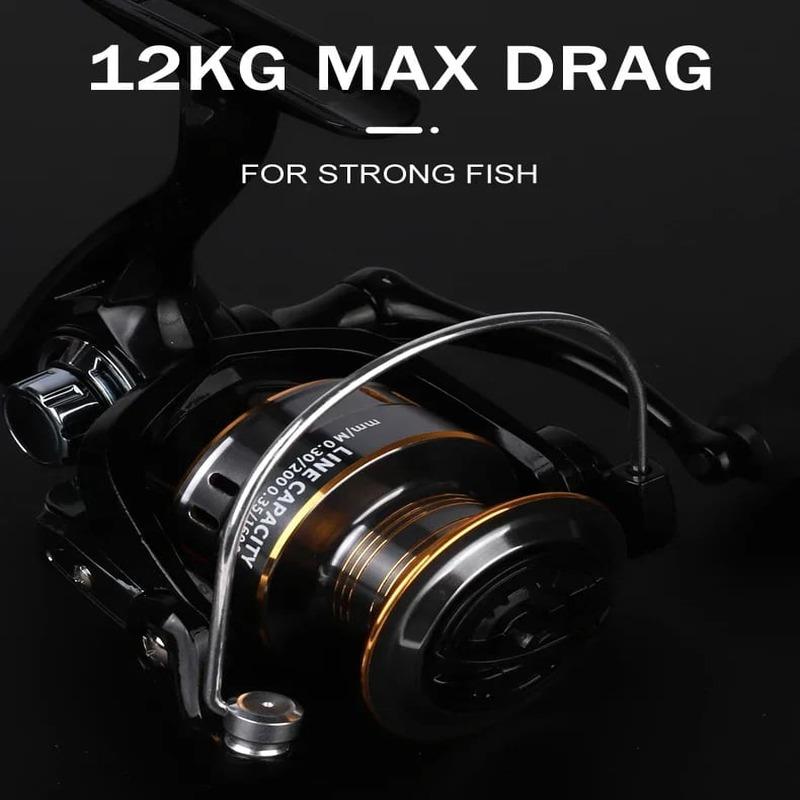 New Professional Ultralight 1000~7000 Series 5.2:1 Gear Ratio 26LB Max Drag CNC Metal Spool Spinning Fishing Reel for Freshwater and Saltwater