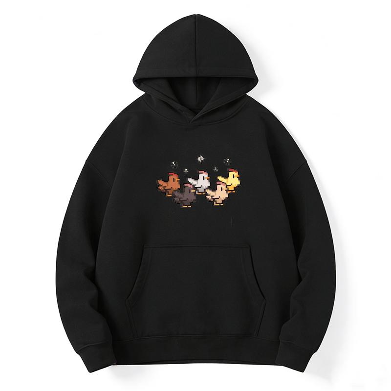 Christmas Chicken Stardew Valley Sweatshirt Pixel Art Gaming Gift Funny Stardew Hoodie Player Christmas