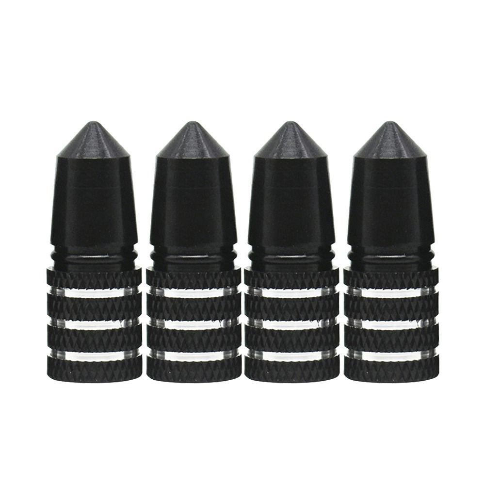 4pcs Aluminum Anodized Tire Valve Caps Motorcycle Electric Vehicle Valve Core for Car SUV Truck