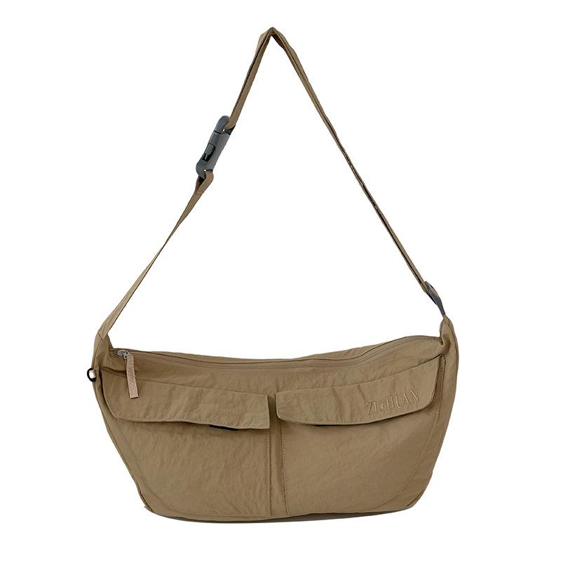 

New Japanese Mori literary and artistic small fresh casual simple messenger cloth bag college style commuter schoolbag for male and female students