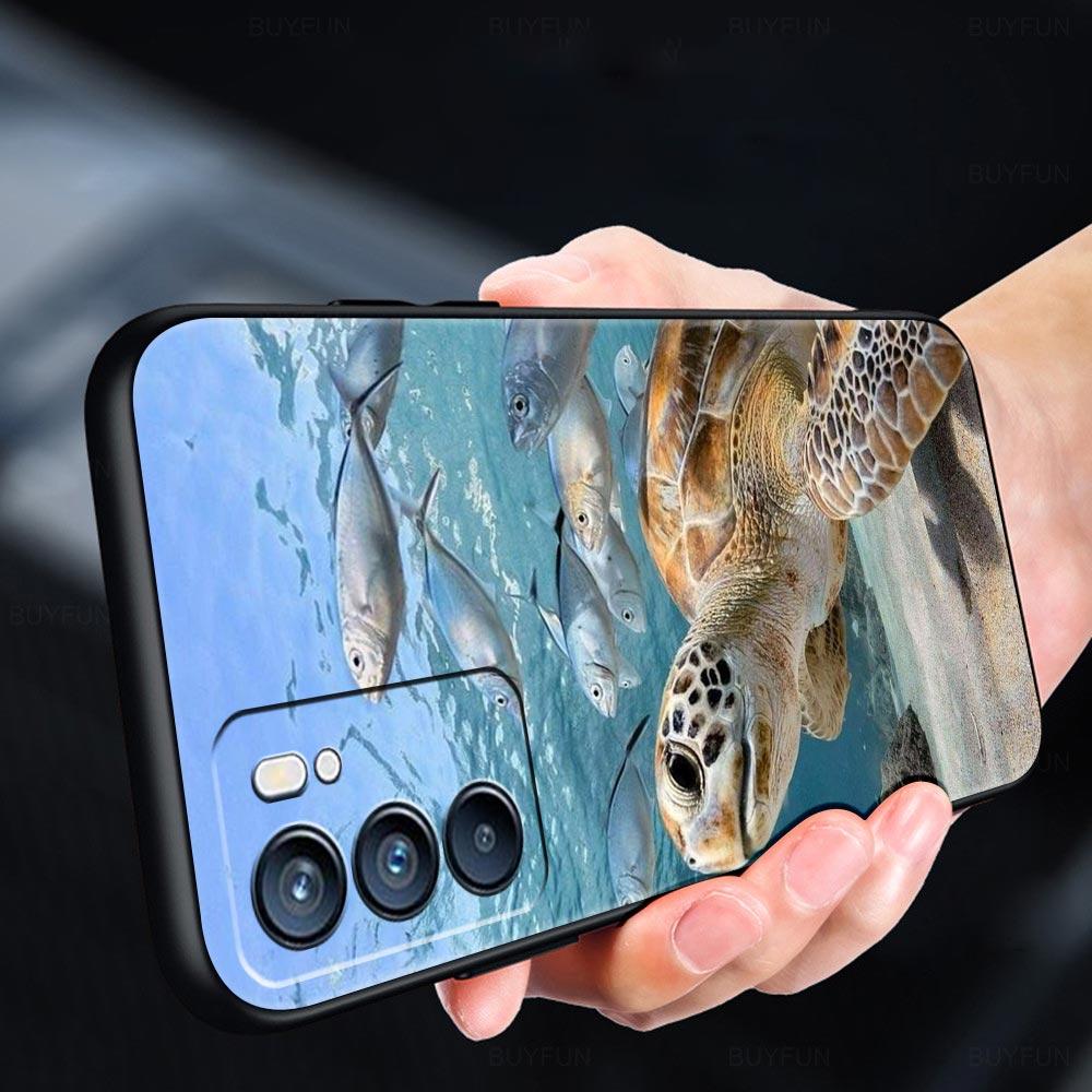 Ocean Animal Dolphin Phone Case For OPPO Find X5 A54 A53 A52 A9 2020 A16 A15 A95 A76 A74 A12 Reno7 SE Reno6 Pro Plus 5G Cover