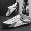 Spring New Men's Shoes Fashion Wild Casual Flat Bottom Sandals 2024 Summer Thin Section Baotou Half Slippers Zapatillas Hombre
