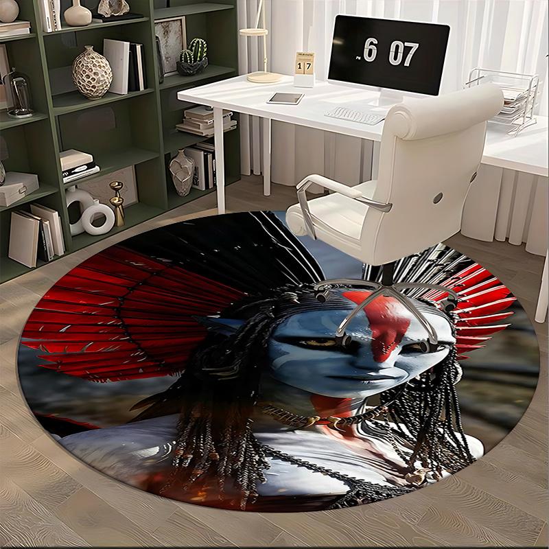 Avatar-Inspired Chair Mat - Round Carpet for Home Decor, Office Use, and Gifts0248b