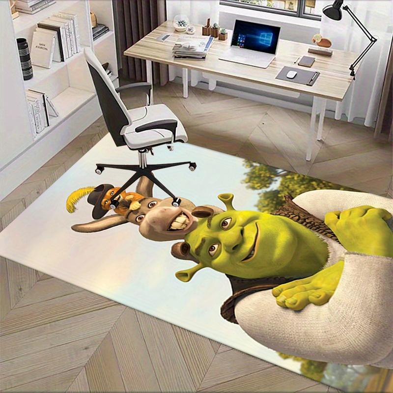 Donkey,Cat,Shrek Office Carpet Soft Polyester Entrance Carpet Washable Non-slip Machine Washable Indoor Carpet Living Room Bedroom Dining Ta
