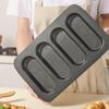 French Style Nonstick Bakery Mold With Punctured Loaf And Hot Dog Buns For Home Baking