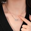 Korean Fashion Slidable Zir*****val Hollow Necklace Simple Clavicle Chain Fashion Commuter Necklace Women