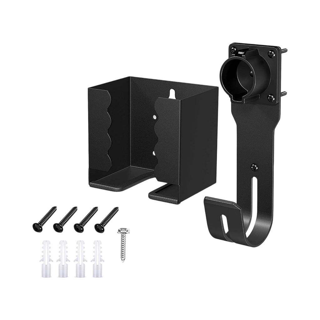 Wall,Mounted Charger Holder, SAE J1772 Charging Connector Hook, Electric Vehicle Charging Cable Storage Bracket