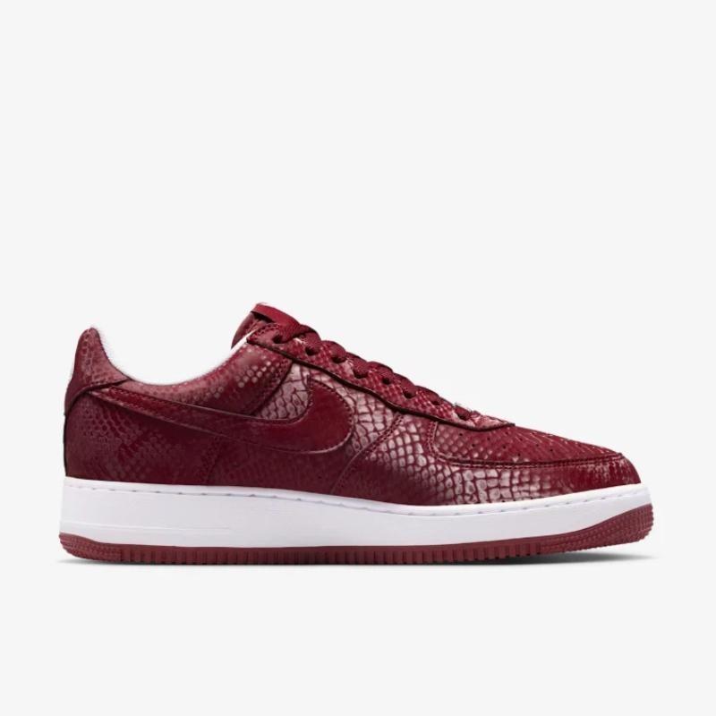 Nike × Kobe Bryant Air Force 1 Low "Lower Merion High: Away" Men's Skate Shoes White Red IB0018-600