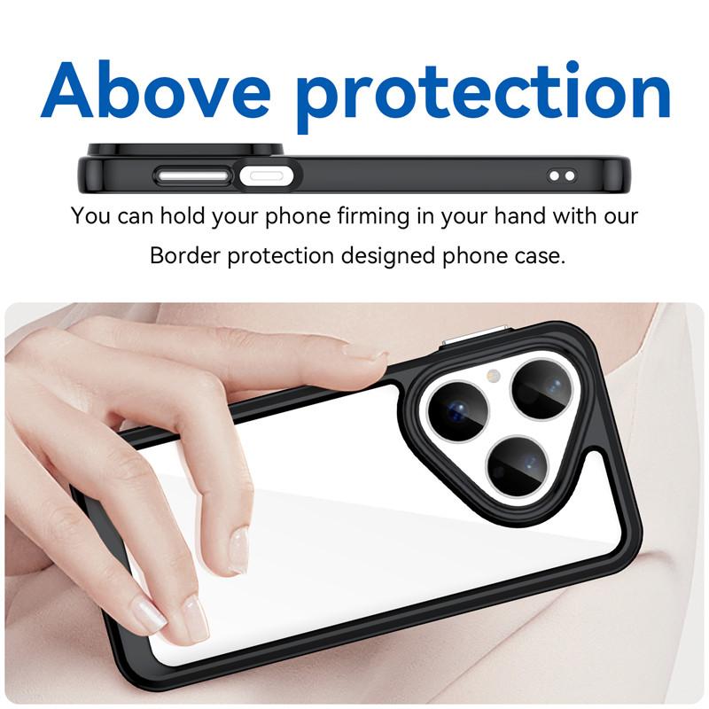 For Huawei Pura 80 Case Huawei Pura 80 Cover Funda Shockproof Clear PC + TPU Silicone Protective Phone Cover For Huawei Pura 80