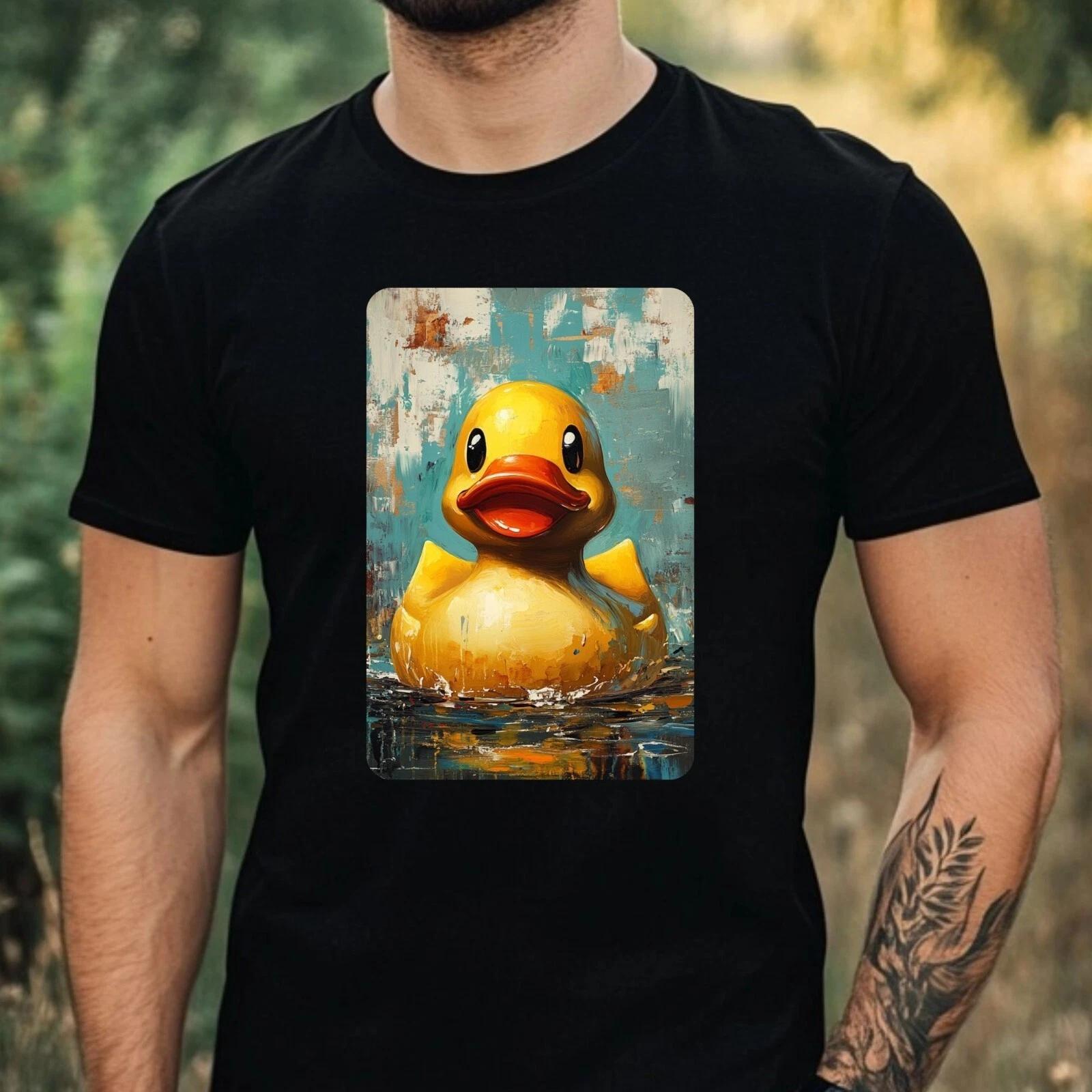T-Shirt Herren Gummiente Portrait Motiv Baumwolle Größe XS bis 5XL S