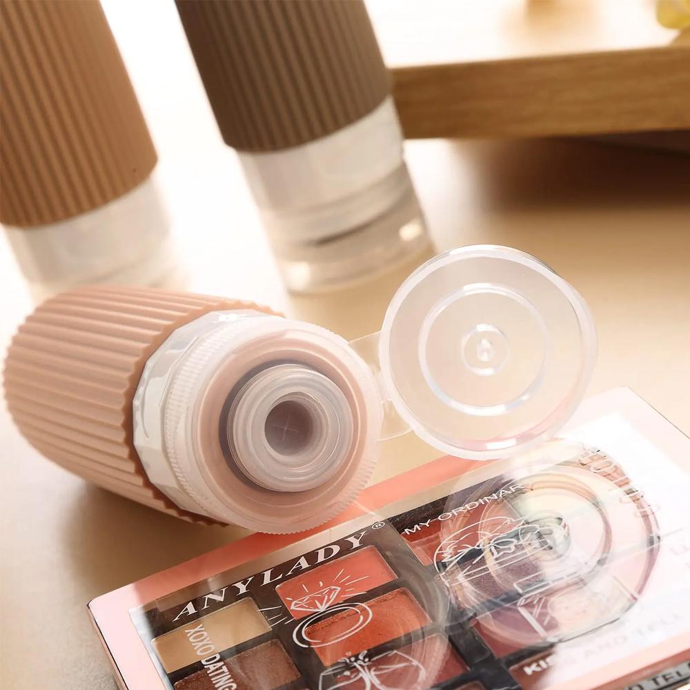 Portable Silicone Travel Bottle Cosmetic Storage Refillable Lotion Bottle Squeeze Tube Empty Bottle Leakproof Shampoo Container