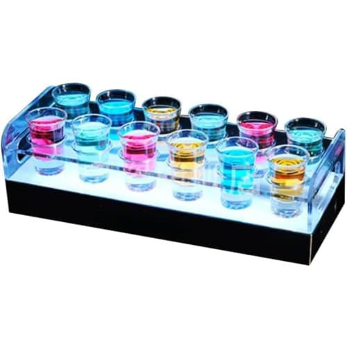 

Zifizo Tequila Globe LED Liquor Bottle Display Shelf, Stylish Globe Shape, Creates a Chic Atmosphere, Cocktail Glass Holder, LED Liquor Glass Rack, Te