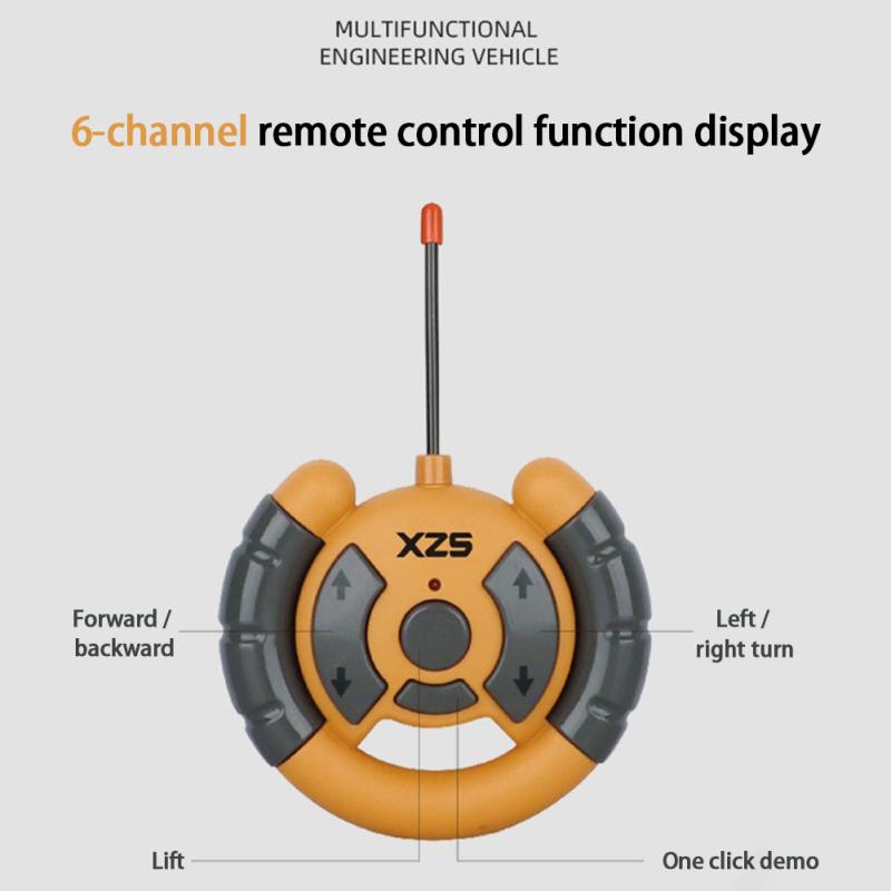 Aliaj Inginerie Vehicul Telecomanda Excavator Buldozer Basculantă Jucării electrice pentru băieți