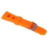 20mm Watch Band Silicone Pin Buckle Waterproof Sweat Proof Watch Strap(Orange )