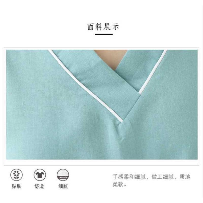 V-neck Mid-length Dress Summer New Retro Literary Large Swing A-line Skirt