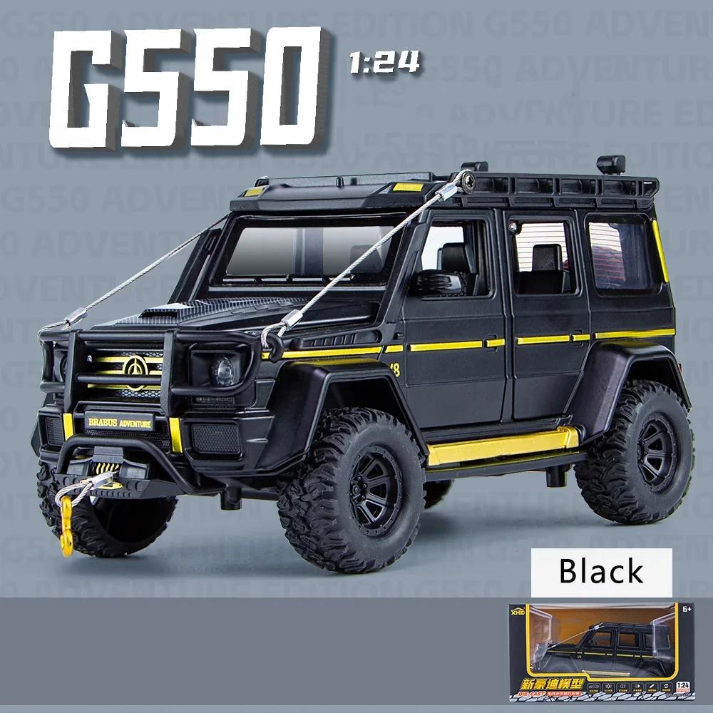 

1:24 G550 Adventure Version Alloy Simulation Car Model Sound And Light Pull Back Toy Off Road Vehicle Boys Collection Decoration чёрный