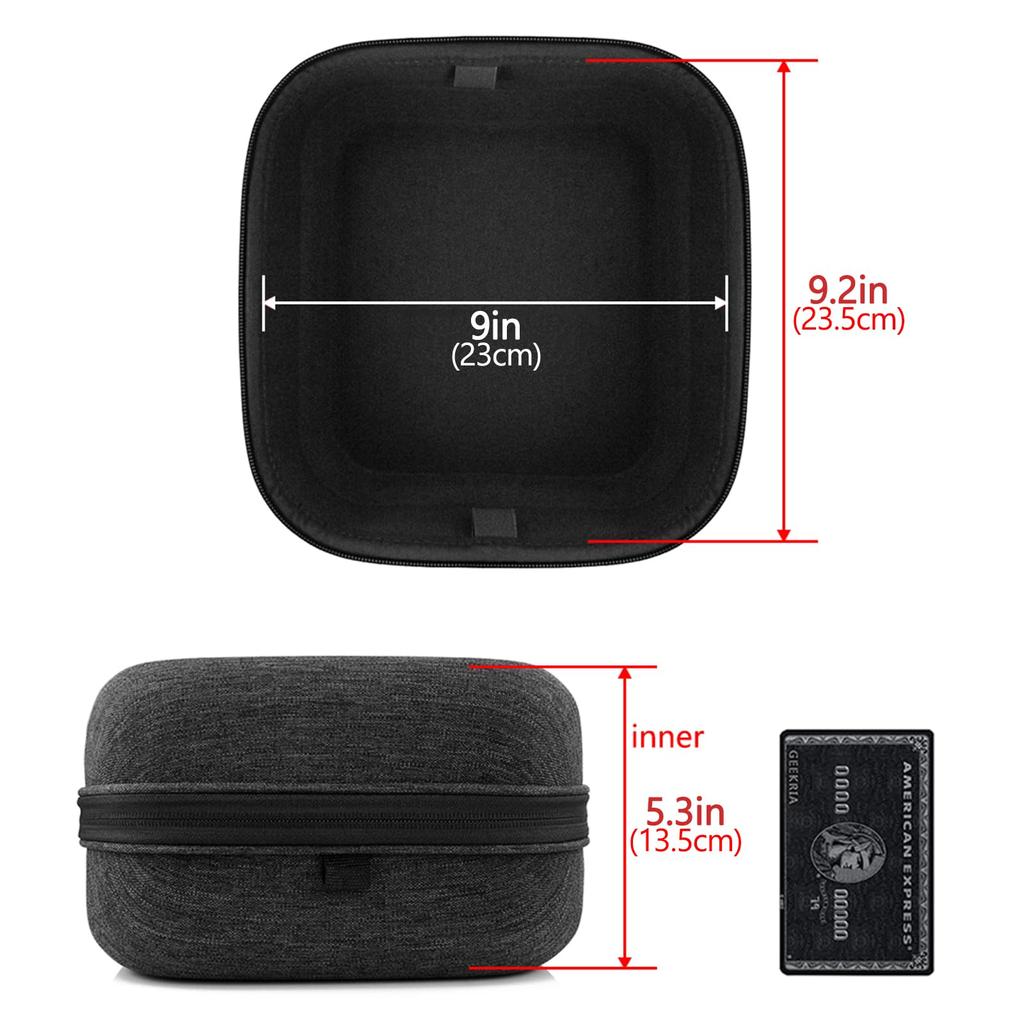 Geekria Hard Case for Sony Beyerdynamic Amiron DEN0N Large Headphone Case Bag MDR-Z1R, MDR-Z7M2, ATH-ADX5000, ATH-AWKT, ATH-AWAS, ATH-WP900,