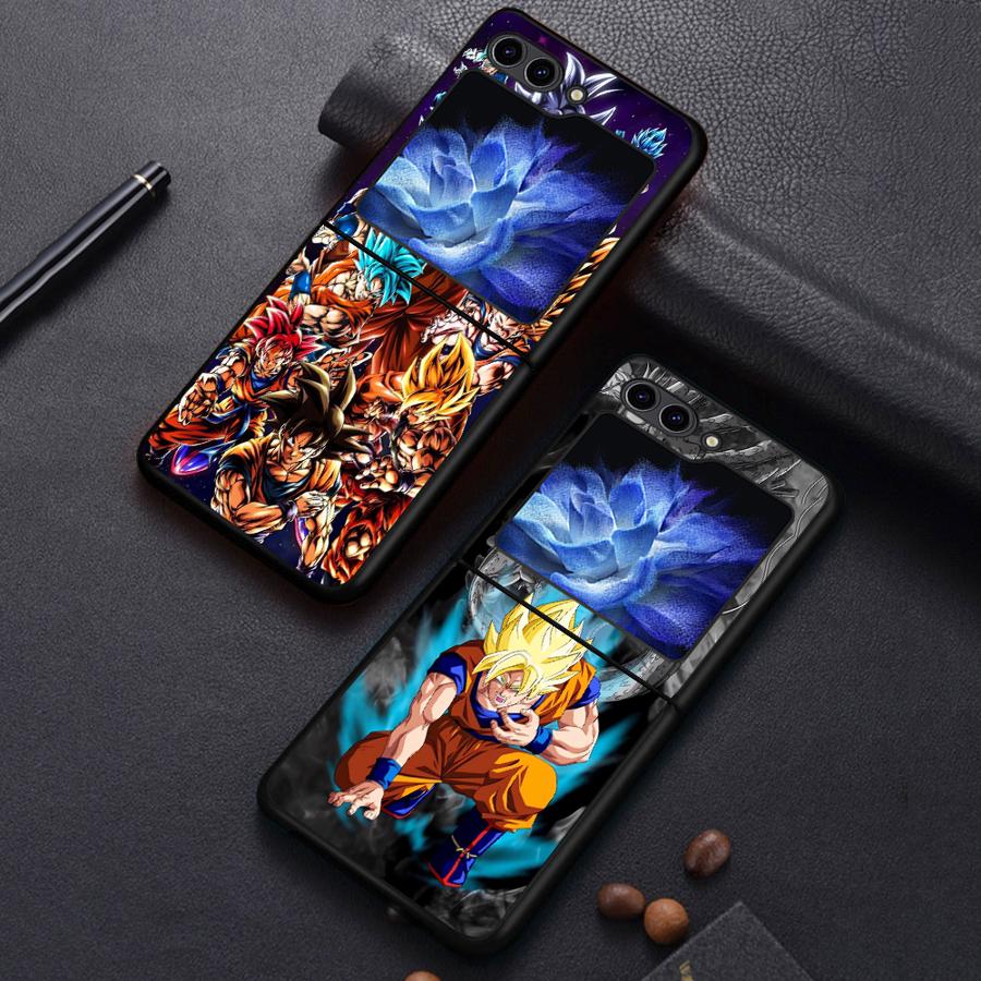 Back Phone Cover Funda Case for Samsung Galaxy Flip6 Z Flip 7 6 5 4 3 Flip7 FE Flip4 Flip3 Flip5 Dragons Balls