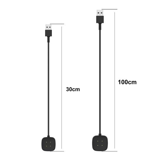Nabíjecí kabel Vícenásobná ochrana Magnetická nabíjecí základna odolná proti roztržení pro Fitbit Sense 2/pro Fitbit Sense/pro Fitbit Versa 4/pro Versa 3