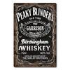 Vintage Tin Sign Peaky Blinders Whiskey Metal Sign Poster Retro Art Plaque Wall Decor for Home Bar Pub Cafe Restaurant 8x12 I
