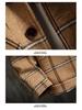 Men's Korean Plaid Woolen Coat - Autumn/Winter Casual British Lapel Windbreaker