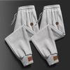 Heavy-duty Leggings, Men's Autumn and Winter Cold-resistant and Warm Cotton Casual Pants, Loose Elastic Knitted Sweatpants