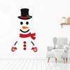 Christmas Door Window Stickers Felt Cloth Cartoon Snowman Santa Claus Elk Wall Sticker For Winter Xmas New Year Decoration Decal