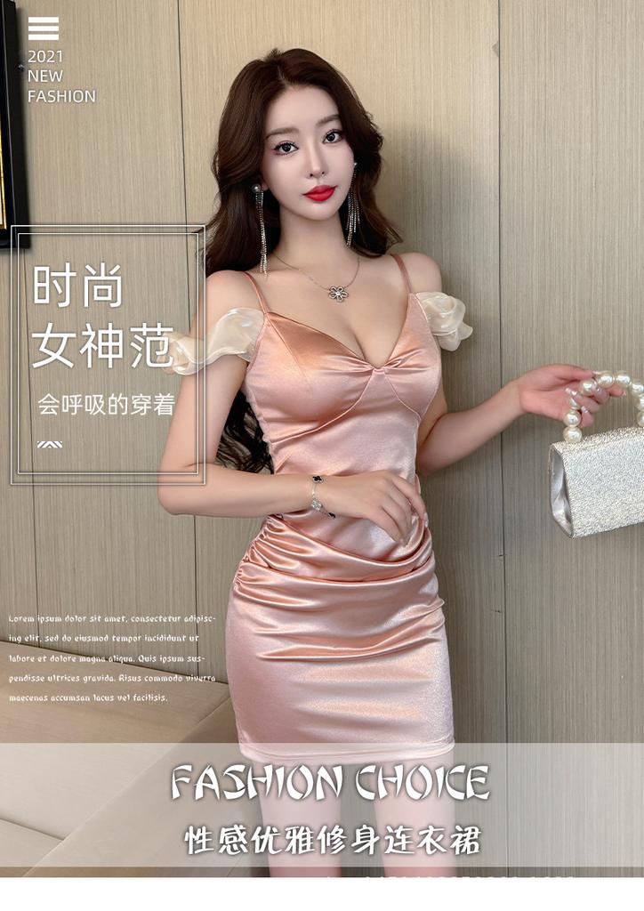 Sexy Summer Suspender Skirt, New Dress, Off-shoulder Tight, Spice Girl, Thin, Low-cut Temperament, Hip-wrapped Skirt, Short Women