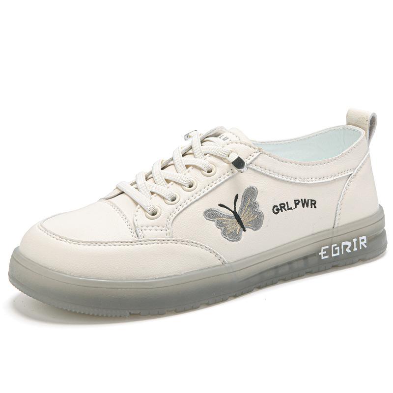 New flat-soled single shoes with beef tendon sole, lightweight soft-soled casual board shoes 35
