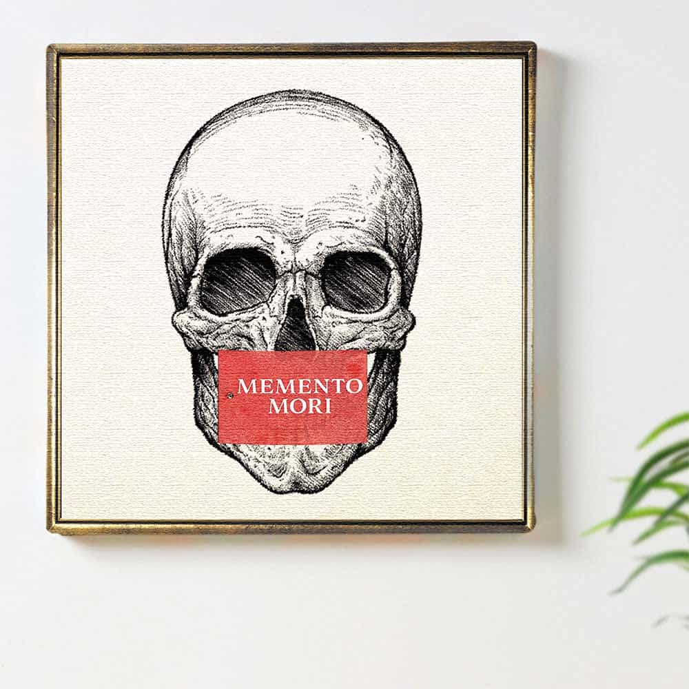 Simple Skull Art 100cm x XL Made in Stylish Interior Living Room Pop Fabric Panel, 100cm, Size, Japan, Poster, Decor, Decor, Art, Rock, Panel,