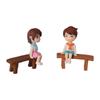 Dollhouse Creative Mini Sweety DIY Stool Couples Lovers Figurine Boy Girl Ornament Dolls Miniatures
