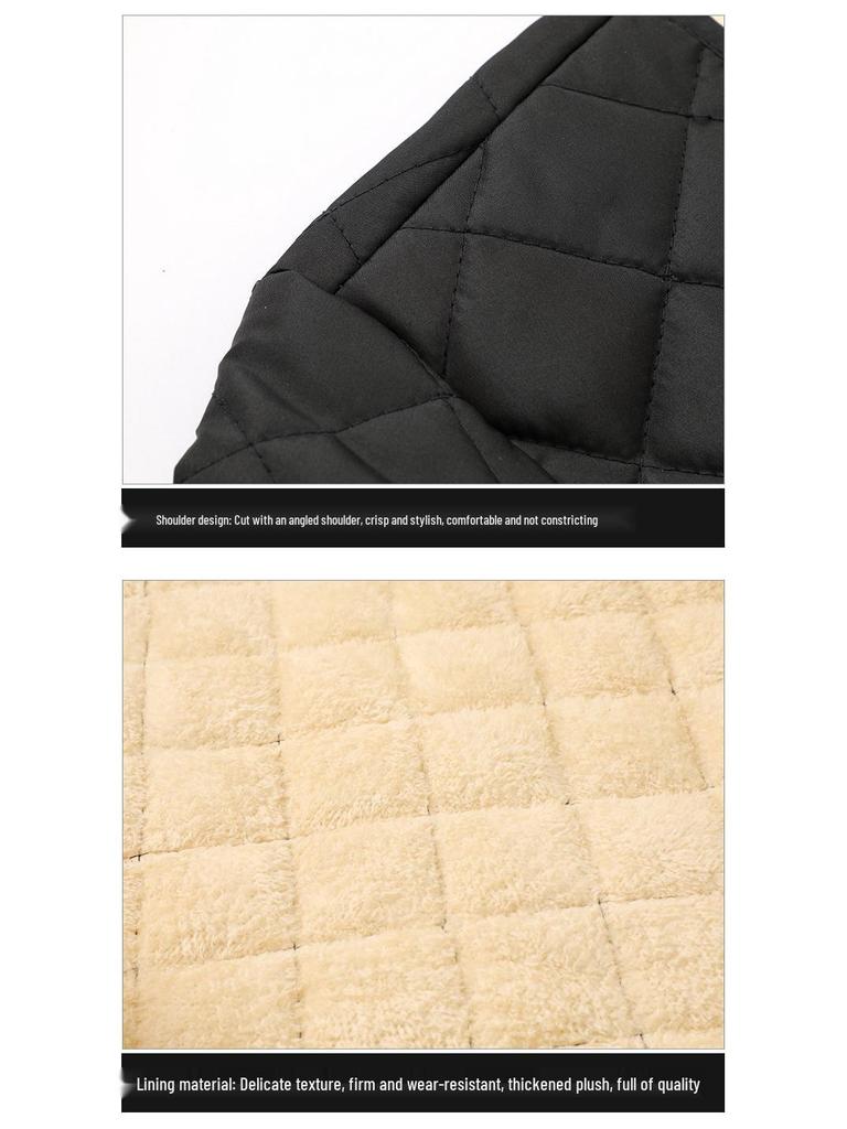 Men’s Cotton-Padded Winter Jacket for Middle-Aged and Elderly: Thick, Warm, Velvet-Lined for Dad and Grandpa