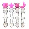 Dildo-uri din Sticlă de Cristal Dildo Realist Mărgele de Sticlă Penis Plug Anal pentru Punct G Jucării Sexuale Erotice pentru Femei Cupluri Adulți