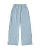 Deomopeuhauseu Wing Morf Lettering Side Pleat Wide Sweatpants Light Blue