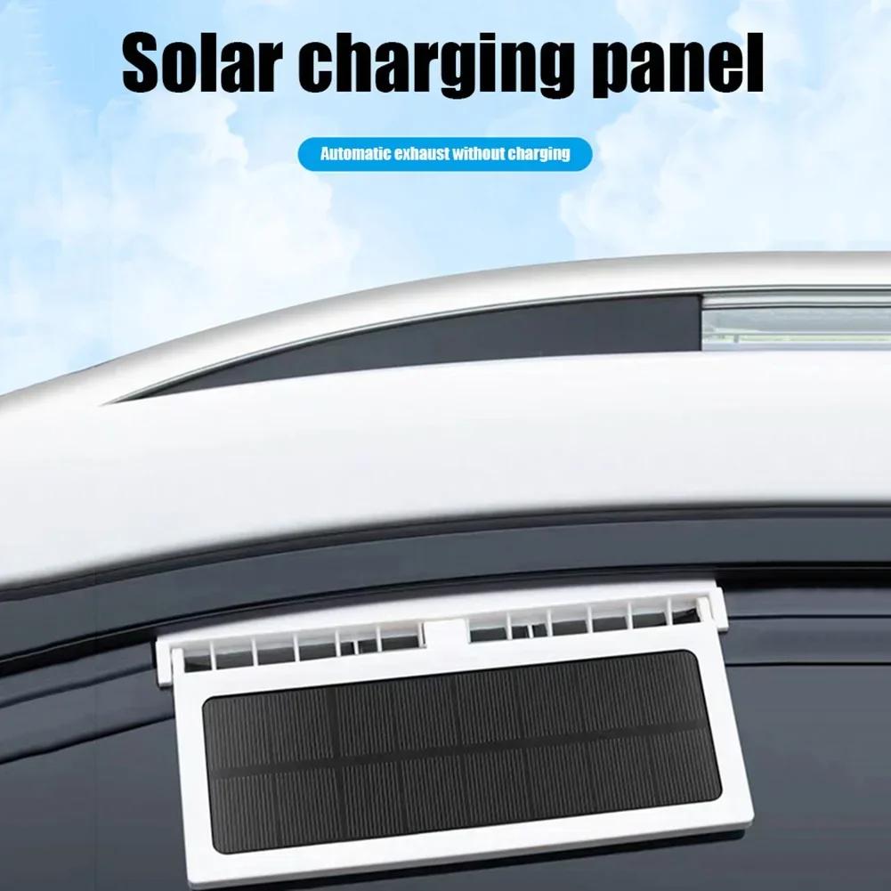 Solar Powered Car Cooler Window Radiator Exhaust Fan Auto Air Vent Radiator Fan Ventilation Radiator Cooling System for Car