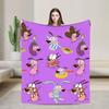 Super Warm Blanket Camping Courage Cowardlys Dog Throw Blanket Cartoon Flannel Bedspread For Bedroom Street Trend Sofa Bed Cover