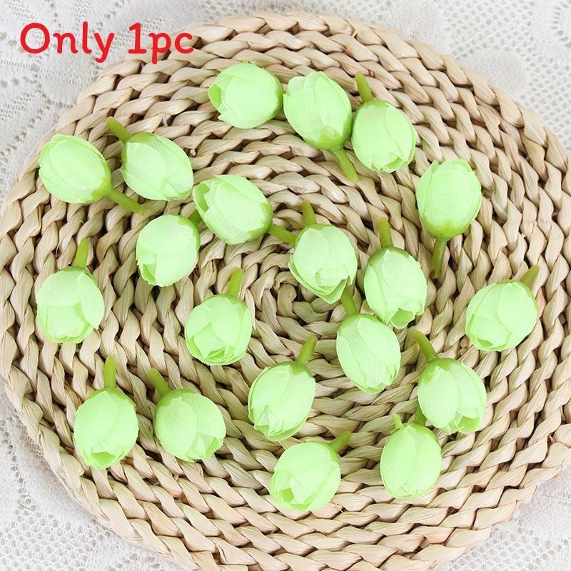 Sztuczne pąki róż jedwabnych do samodzielnego tworzenia bukietów ślubnych, dekoracji domowych, artykuły rzemieślnicze